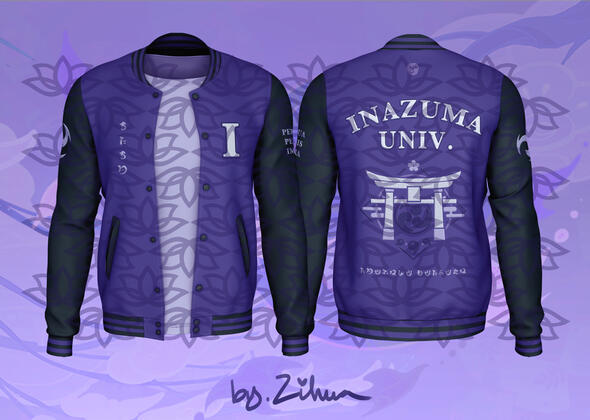 Inazuma Varsity Jacket Mock-up